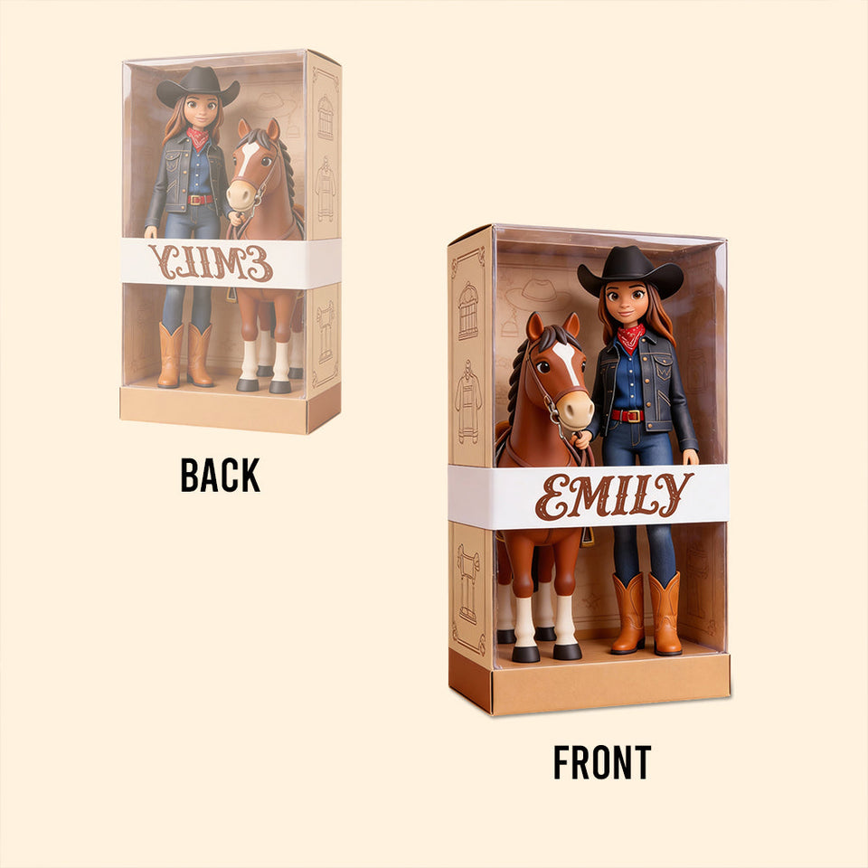 Cowgirl Gift - Personalized Cowgirl Custom Shaped Acrylic Plaque