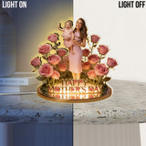 Mother Grandmother's Garden - Personalized Mother Acrylic LED Night Light