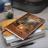 Our Happy Place - Personalized Camping Leather Journal