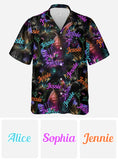 Cat Neon - Personalized Cat Hawaiian Shirt