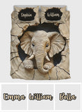 Love Elephant - Personalized Elephant Bedding Set
