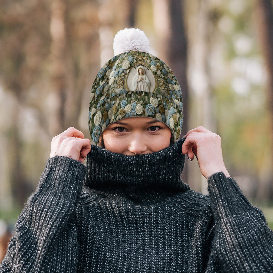 Our Lady's Rose - Personalized Christian Beanie Hat