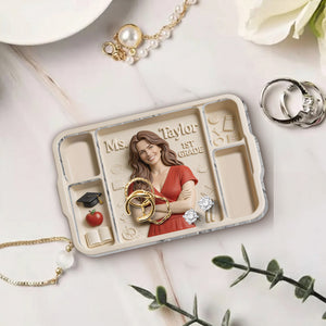 Teach With Love - Personalized Teacher Catch-All Tray