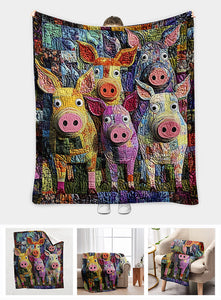 Adorable Pigs - Pig Lover Blanket