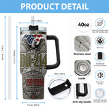 250 Years Of America History - Personalized Veteran Tumbler With Handle