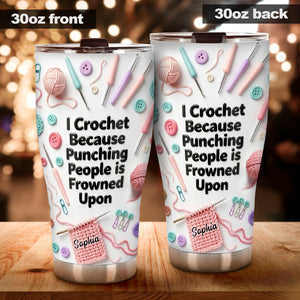 Love Crocheting - Personalized Crocheting Tumbler