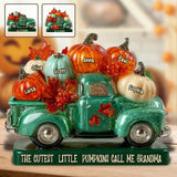 My Little Pumpkins - Personalized Grandma Custom Shaped Acrylic Plaque