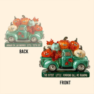 My Little Pumpkins - Personalized Grandma Custom Shaped Acrylic Plaque