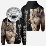 Papa Wolf - Personalized Father All Over Shirt