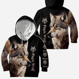 Papa Wolf - Personalized Father All Over Shirt