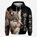 Papa Wolf - Personalized Father All Over Shirt
