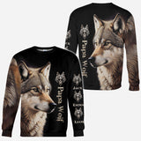Papa Wolf - Personalized Father All Over Shirt