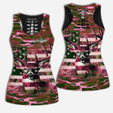 Country Girl - Personalized Hunting Hollow Tank Top and Leggings