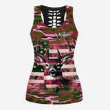 Country Girl - Personalized Hunting Hollow Tank Top and Leggings