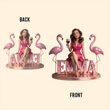 Custom Any Photo - Personalized Flamingo Custom Shaped Acrylic Plaque