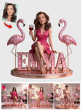 Custom Any Photo - Personalized Flamingo Custom Shaped Acrylic Plaque