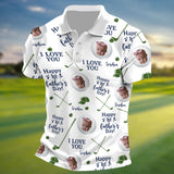 Golf Balls First Fathers Day - Personalized Father Polo Shirt