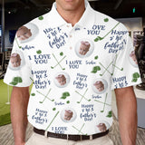 Golf Balls First Fathers Day - Personalized Father Polo Shirt