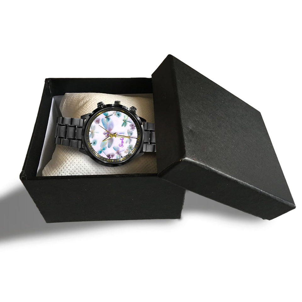 Whispering Wings Dragonflies - Personalized Dragonfly Hand Watch