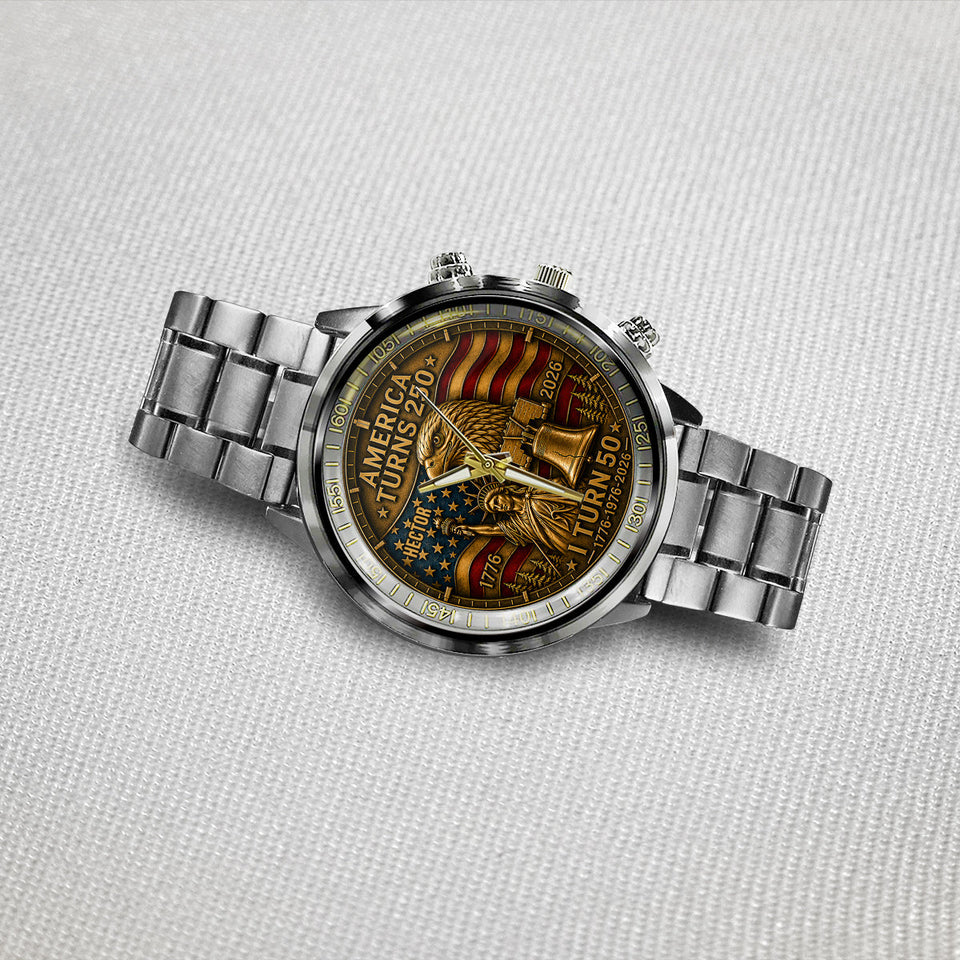 250 Anniversary - Personalized Birthday Hand Watch