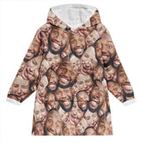 Custom Photo Blanket Hoodie - gift for dog lover, cat lover, anyone - Personalized Blanket Hoodie