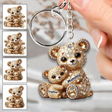 I Love You - Personalized Mother Keychain