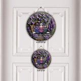 Mother And Daughters Forever Linked Together - Personalized Mother Round Wood Sign