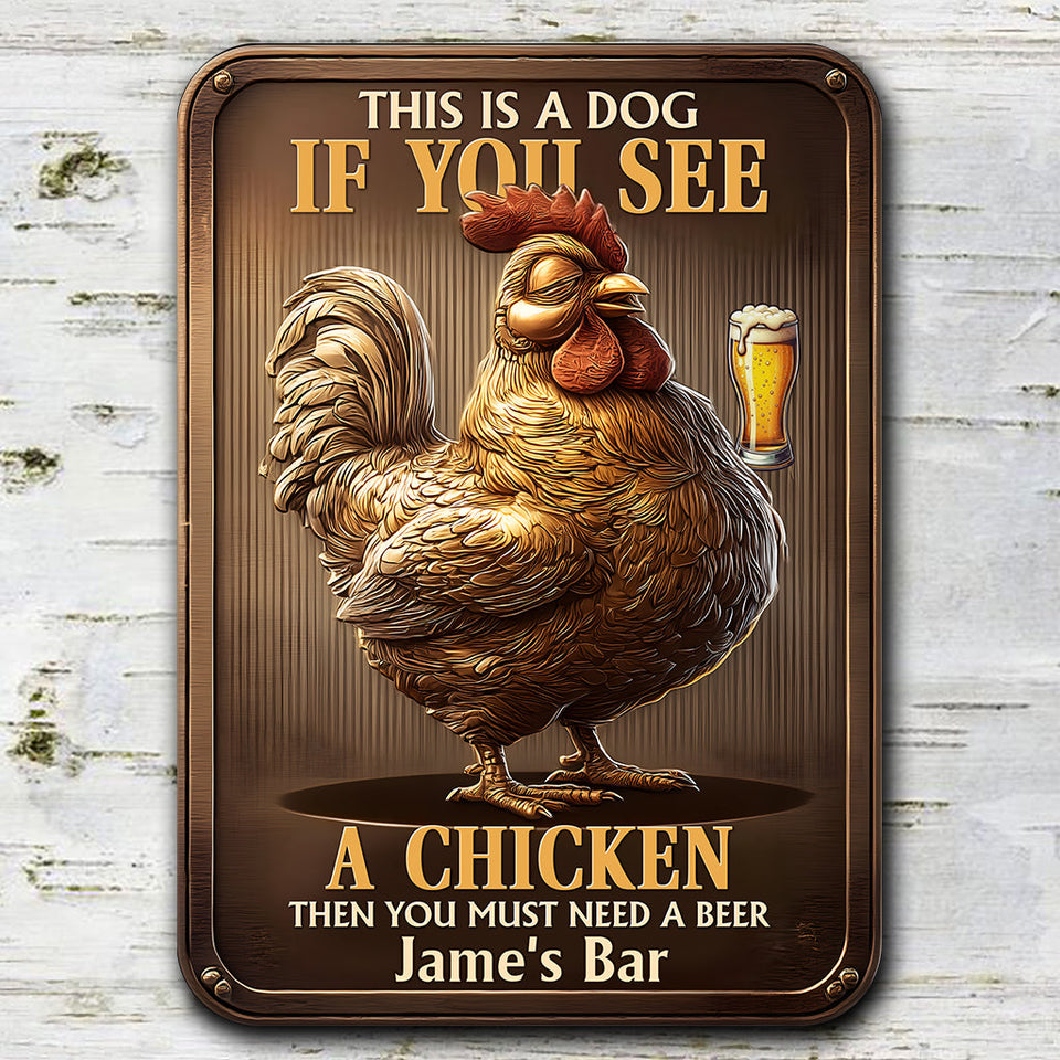 You Need A Beer - Personalized Beer Rectangle Metal Sign