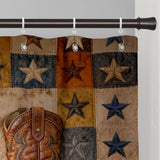 Cowgirl Boots - Personalized Cowgirl Blackout Window Curtain/ Drapes Set