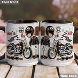 Motorcycle - Personalized Biker Accent Mug & Coaster
