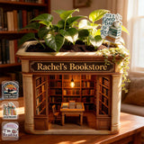 The Book Nook Garden - Personalized Book Acrylic Pot & Stake