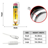 Pencil-Shaped Teacher Gift - Pencil Night Light - Personalized Teacher Acrylic LED Night Light