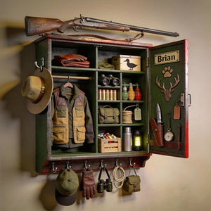 Born To Hunt - Personalized Hunting Custom Shaped Hanging Rack