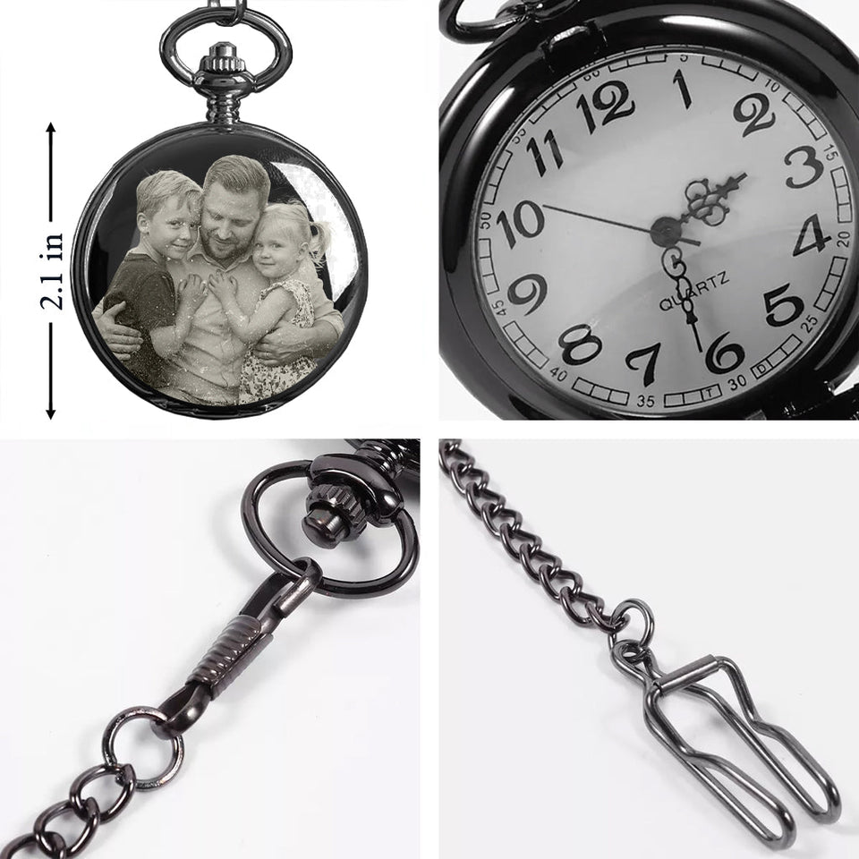 Forget Father's Day We Love You Every Day - Personalized Father Pocket Watch