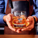 Happy Retirement Gift - Personalized Retired Whiskey Glass