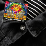 Rainbow Couple Love - Personalized LGBT Support Pin