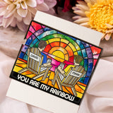 Rainbow Couple Love - Personalized LGBT Support Pin