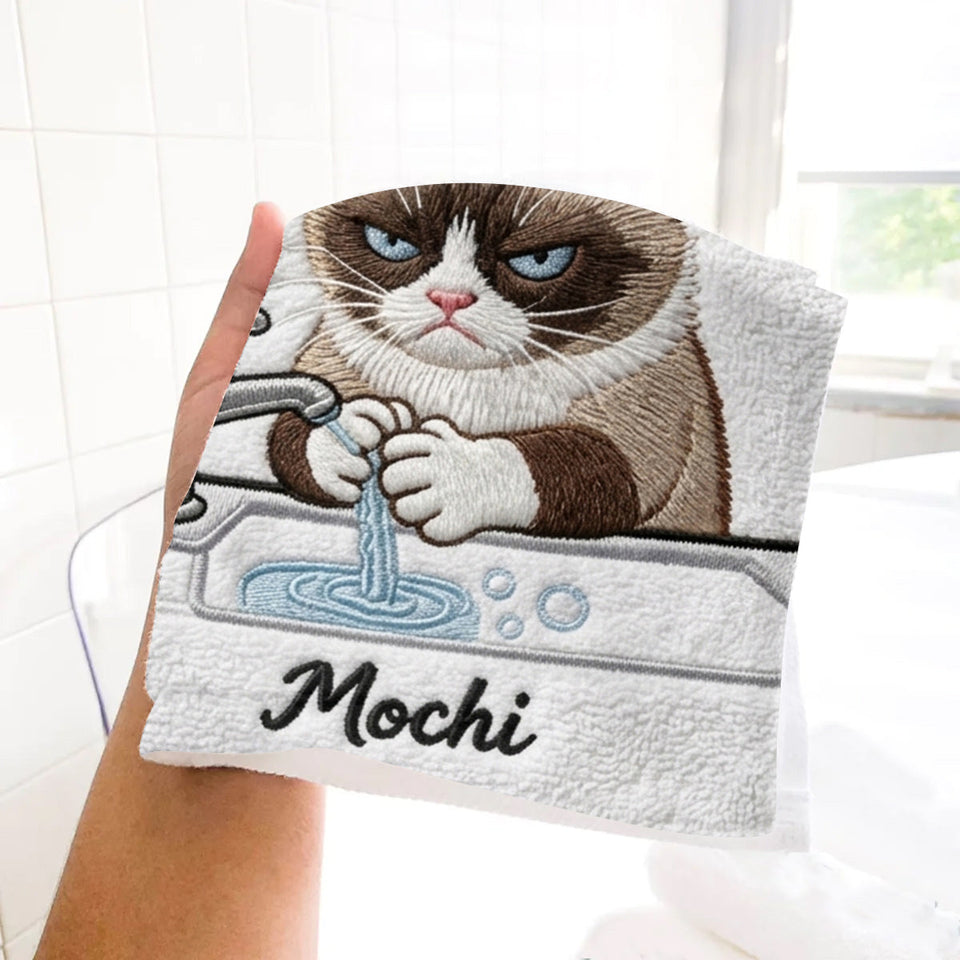Please Wash & Dry Your Hands - Personalized Dog Towel