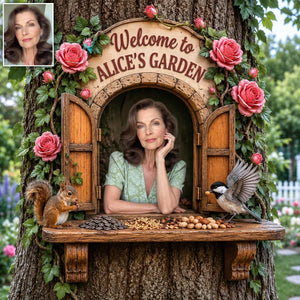 Love My Garden - Personalized Gardening Wooden Floating Shelf