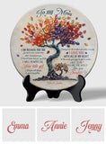À ma maman - Assiette ronde en céramique personnalisée