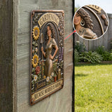 Gardenning Because Murder Is Wrong - Personalized Gardening 3D Printed Cut Metal Sign