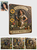 Gardenning Because Murder Is Wrong - Personalized Gardening 3D Printed Cut Metal Sign