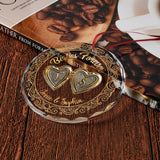 Besties Forever - Personalized Bestie Round Shaped Glass Ornament
