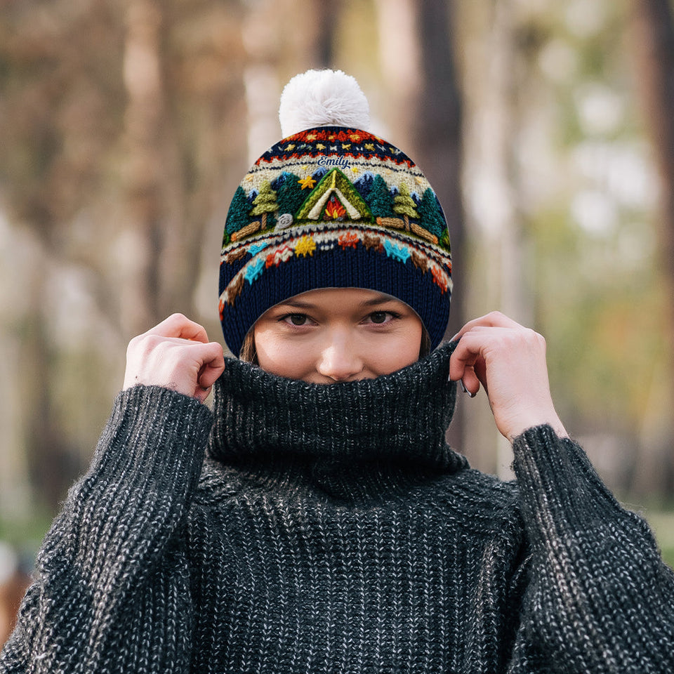 Love Camping - Personalized Camping Beanie Hat