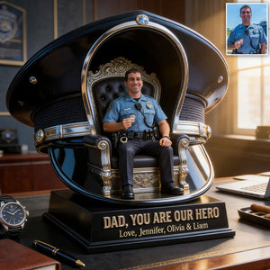 Police Dad - Personalized Police Officer Custom Shaped Acrylic Plaque