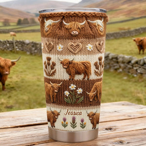 Love Highland Cows - Personalized Highland Cow Tumbler