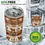 Love Highland Cows - Personalized Highland Cow Tumbler