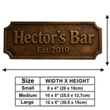 Every Man’s Signature Sign - Personalized Father Wooden Wall Mount Sign