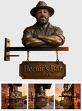 Every Man’s Signature Sign - Personalized Father Wooden Wall Mount Sign