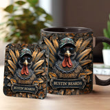 Bustin' Beards - Personalized Hunting Accent Mug
